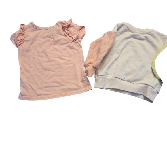 Bundle Of 2 Disney Minnie Mouse Kids Shirts - Pink and Yellow 18 Months - Picture 2 of 6